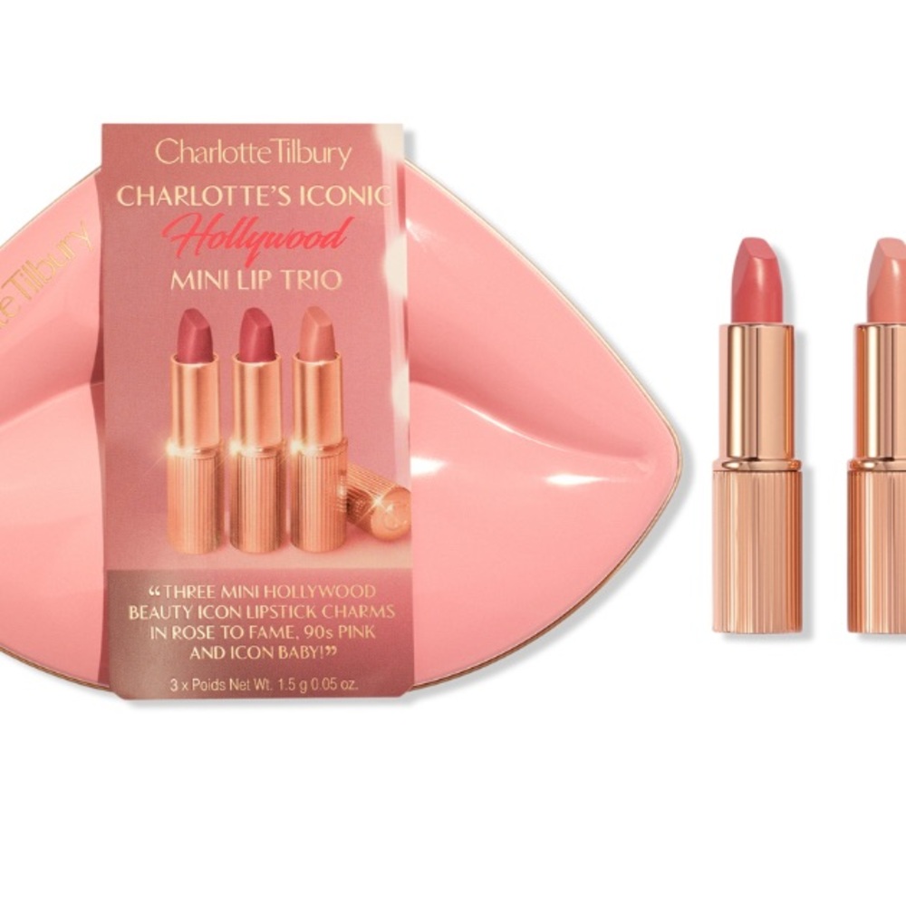 Charlotte Tilbury Iconic Hollywood Mini Lip Trio - Pink Shades